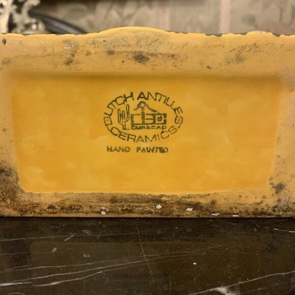 Dutch Antilles Ceramics. Cunucu House w Donkey. Empty Bottle w Cork. AL - Picture 6 of 7